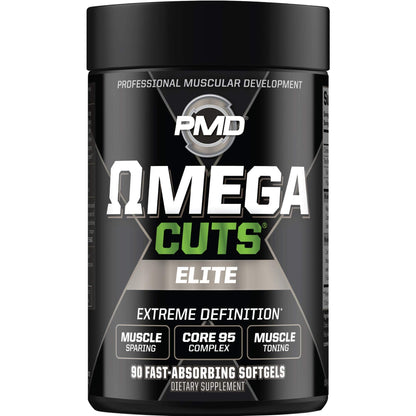 PMD Sports Ultra Pump Fuel Insanity - Pre Workout – Pink Lemonade (30 Servings) Sports Omega Cuts Elite Thermogenic Fat Burner (90 Softgels)