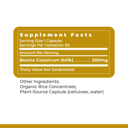 Premier Research Labs Colostrum-IgG - Colostrum Supplement, Bovine Colostrum for Humans, Cow Colostrum for Immune Health, Superfood with Lactoferrin, Amino Acids, Nucleotides - 60 Capsules Premier Research LabsBuy Supplements Australia