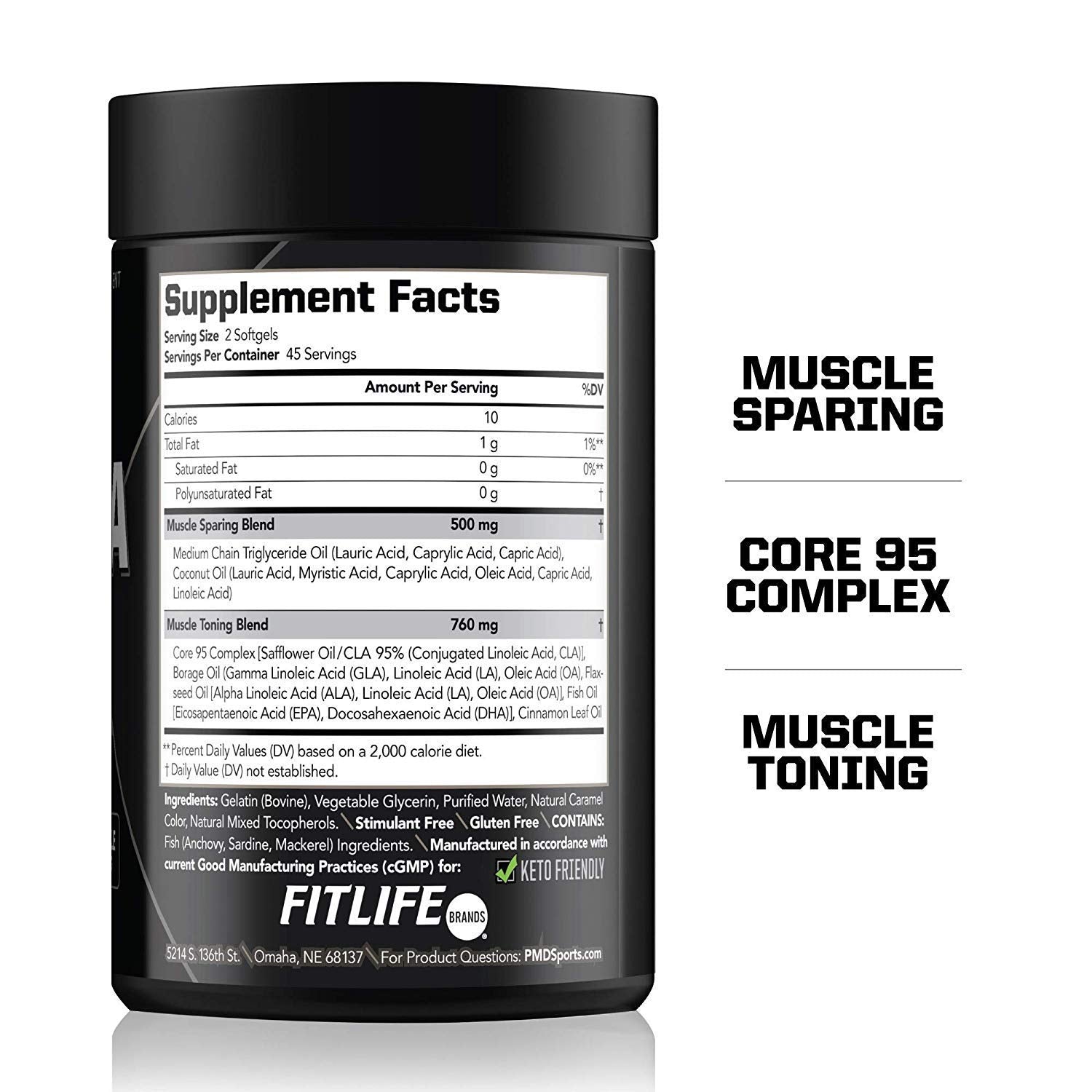 PMD Sports Ultra Pump Fuel Insanity - Pre Workout - Grape Gusher (30 Servings) Sports Omega Cuts Elite Thermogenic Fat Burner (90 Softgels)