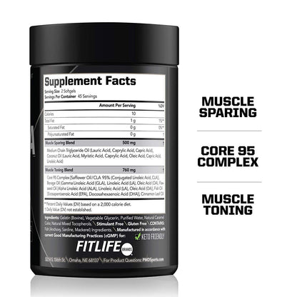 PMD Sports Ultra Pump Fuel Insanity - Pre Workout - Grape Gusher (30 Servings) Sports Omega Cuts Elite Thermogenic Fat Burner (90 Softgels)