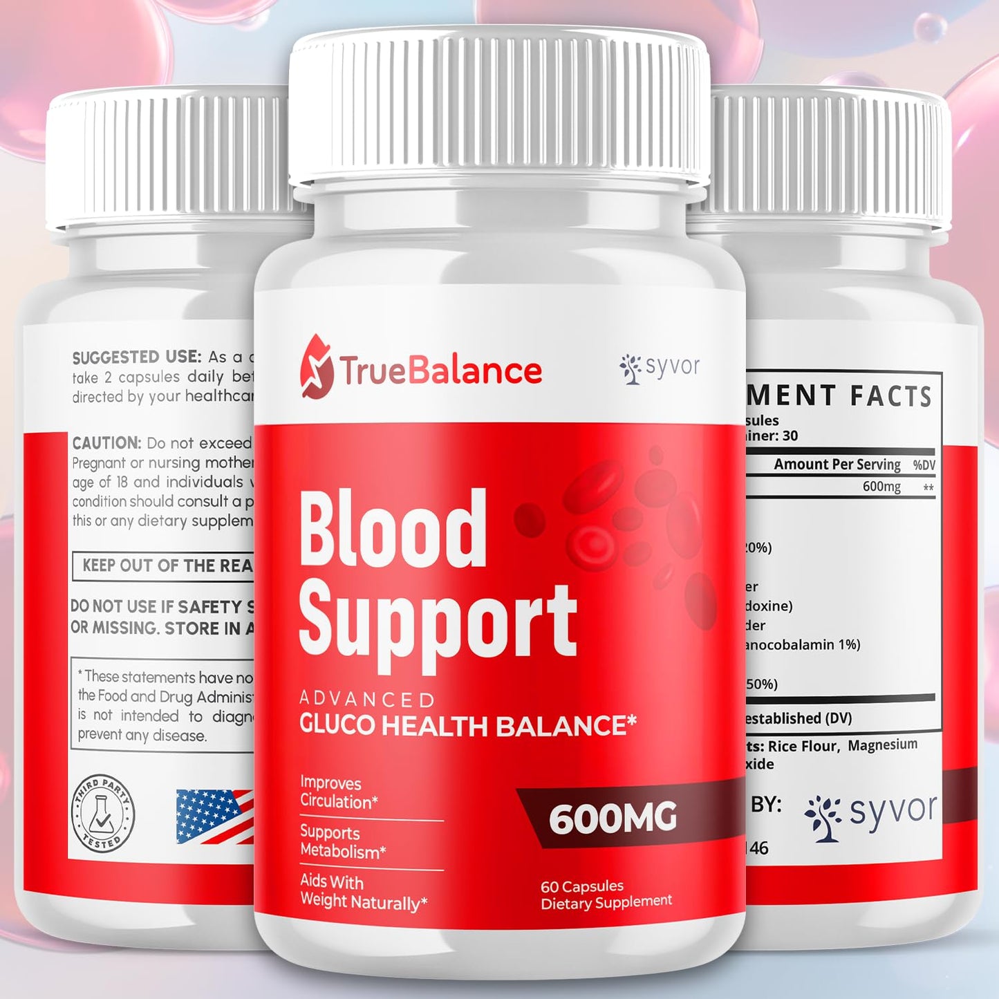 (2 Pack) True Balance Capsules, Official TrueBalance Glycogen Support Pills with All Natural Ingredients, Advanced Formula Support Supplement with Max Strength Vitamins for Women & Men (120 Capsules) SyvorBuy Supplements Australia