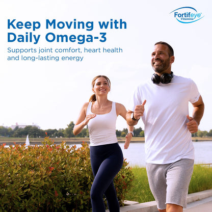 Super Max Omega-3 Fish Oil 2400 mg 30 Days, 60 Capsules - High Potency Fish Oil Omega 3 Supplements for Women & Men, Triglyceride Form with EPA and DHA Supplements No Fishy After Taste Lemon Flavor Fortifeye VitaminsBuy Supplements Australia