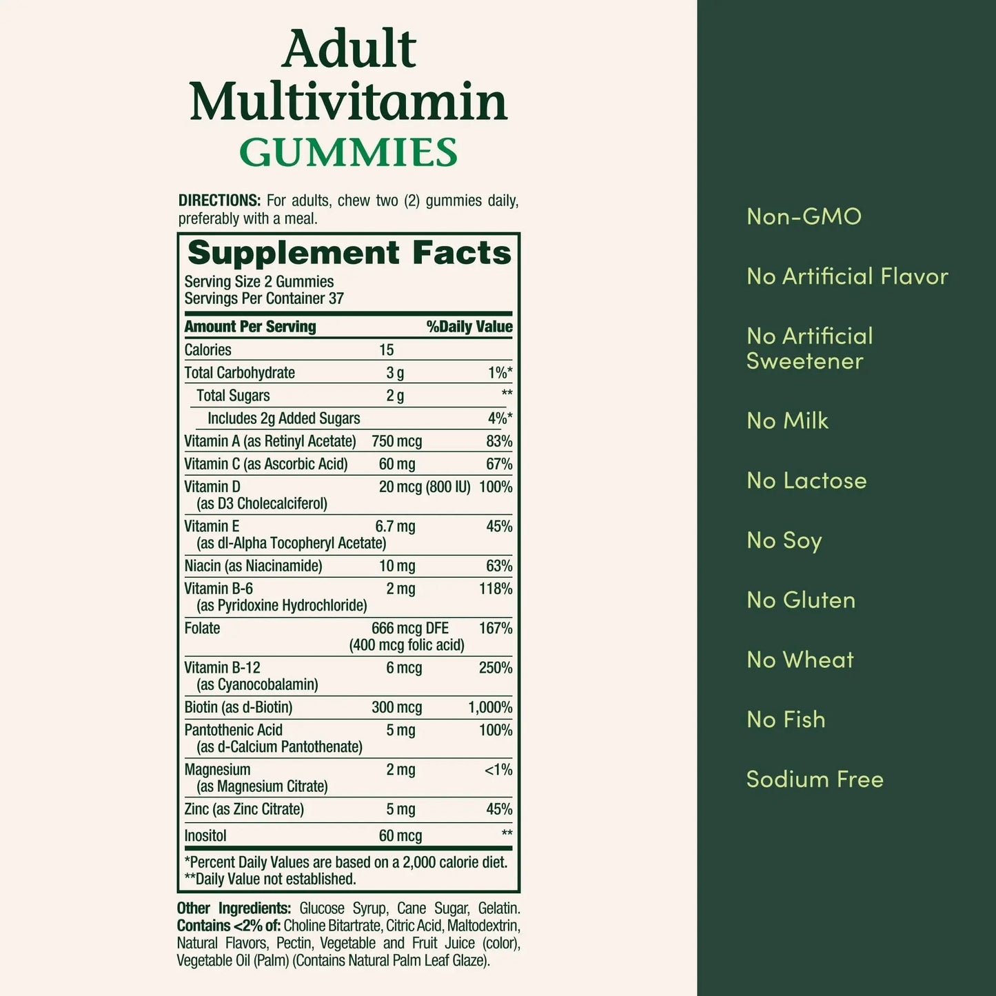 Nature's Bounty Adult Multivitamin Gummies, Vitamin Supplement, Daily Nutritional Needs, Orange, Cherry and Grape Flavor, 75 Gummies Nature's BountyBuy Supplements Australia