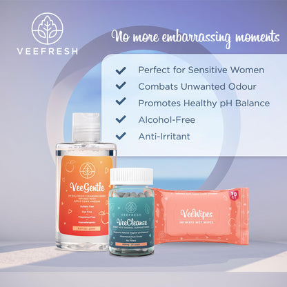 VeeFresh VeePower Bundle - A Convenient Feminine Care Bundle for Any-Time Freshness & Odor Control VeeFreshBuy Supplements Australia