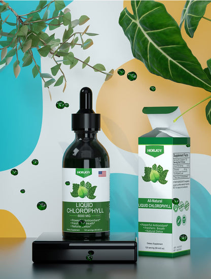 Chlorophyll Liquid Drops - 100% Natural Energy Booster and Immune Support - Internal HorjoyBuy Supplements Australia
