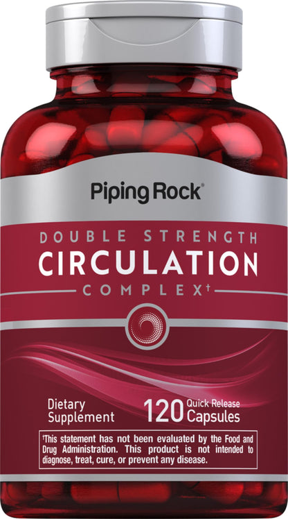 Piping Rock Circulation Supplement | 120 Capsules | Double Strength Complex | Non-GMO, Gluten Free Piping RockBuy Supplements Australia