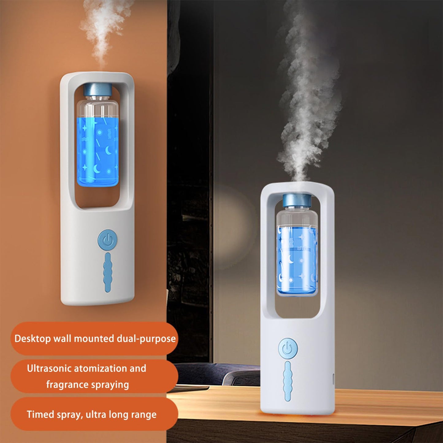 50ml Odor Removal Rotating Smog Essential Oil Diffuser, 3 Stage Timing Adjustment Incense USUPDDBuy Supplements Australia