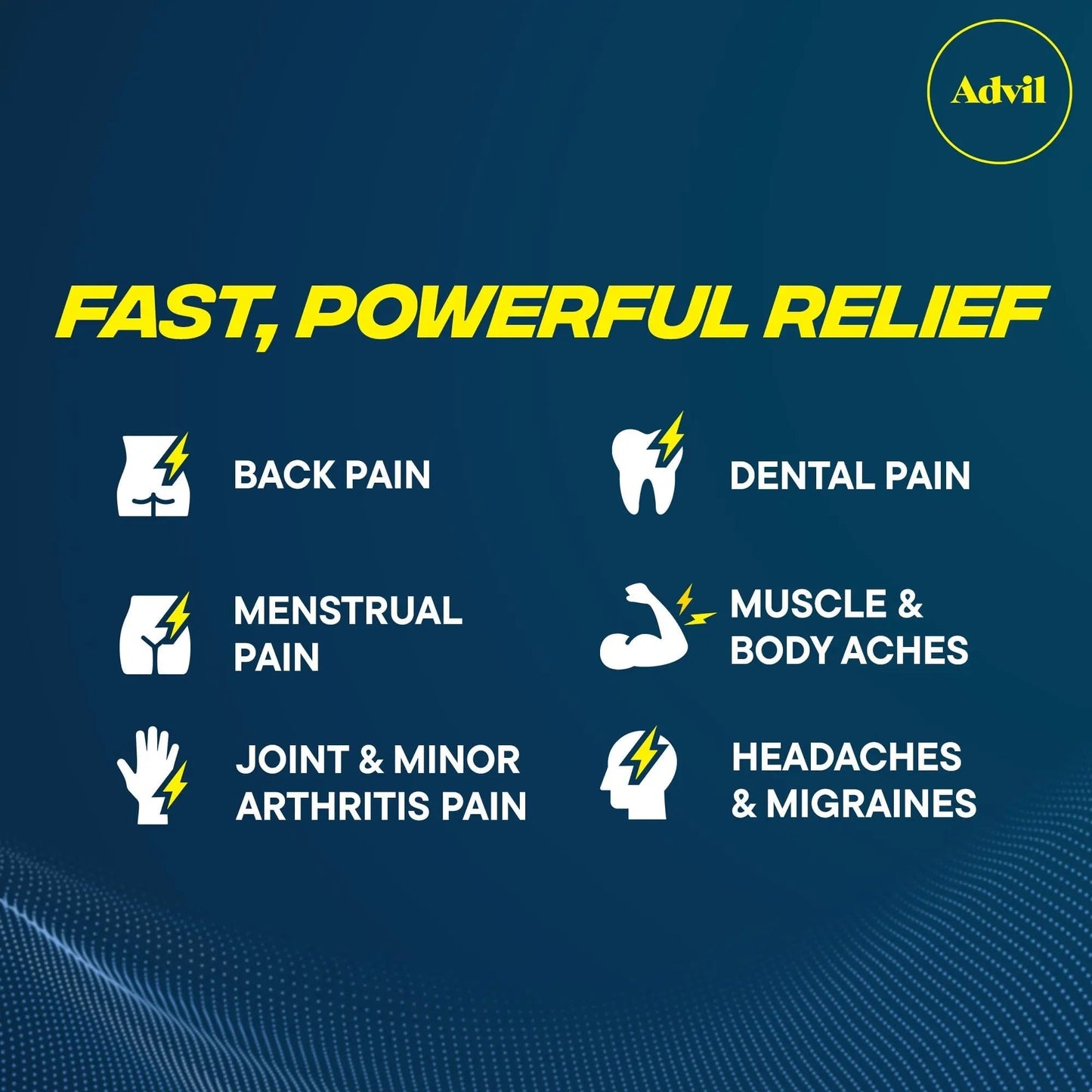 Advil Dual Action Back Pain Caplets Delivers 125mg Ibuprofen and 250mg Acetaminophen Per Dose for 8 Hours of Back Pain Relief - 144 Count AdvilBuy Supplements Australia
