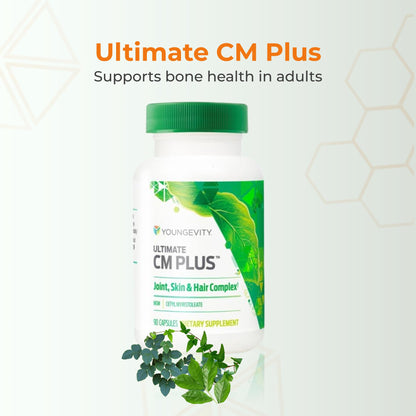 Youngevity Ultimate CM Plus™ - Patented Bone Health Supplement MSM & Cetyl Myristoleate - Muscle and Bone Health Complex - (90 Capsules) YoungevityBuy Supplements Australia