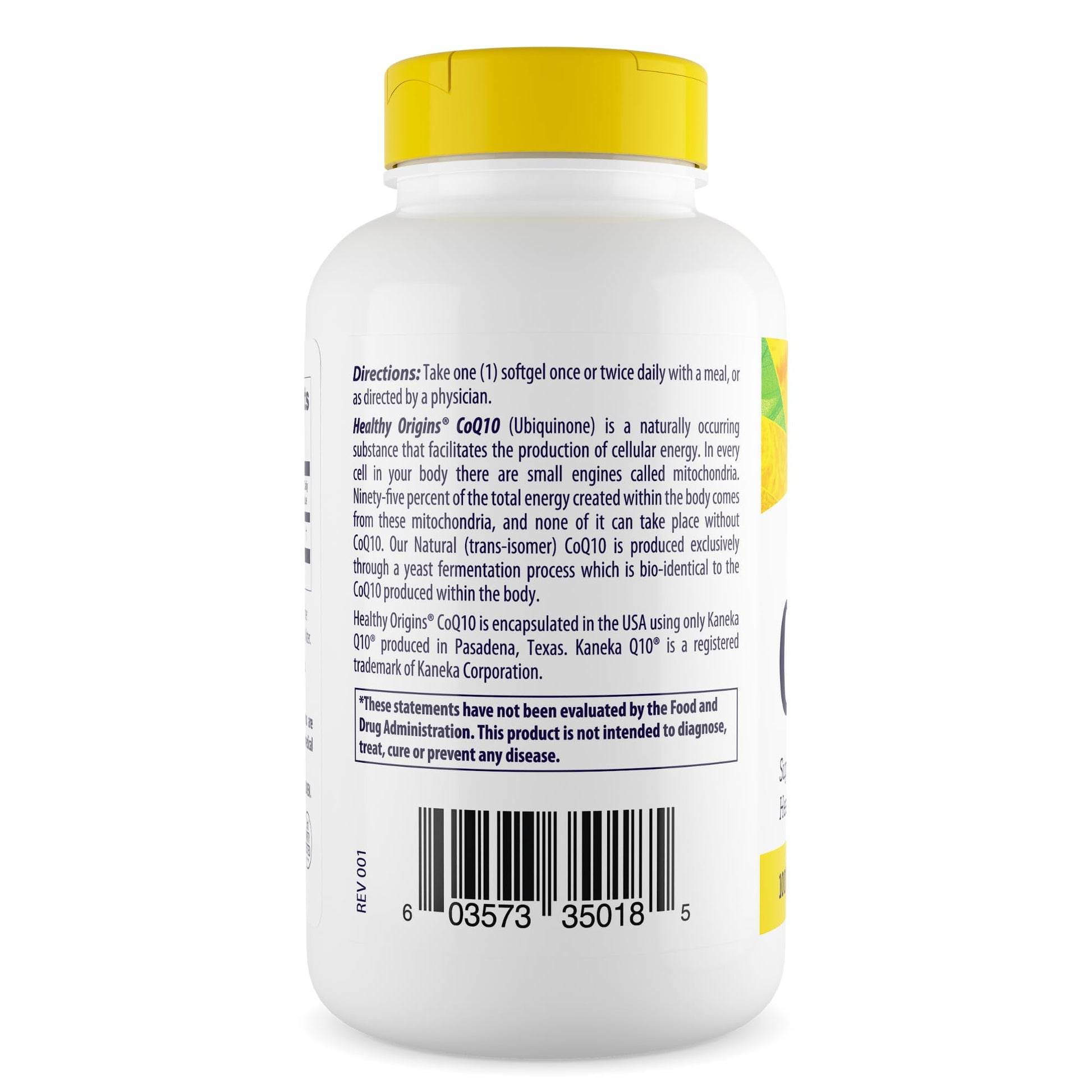 Healthy Origins Natural CoQ10 (Kaneka Q10), 100 mg - Heart Health & Energy Supplement Healthy OriginsBuy Supplements Australia