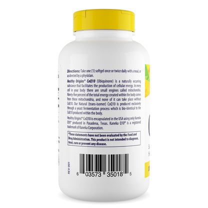 Healthy Origins Natural CoQ10 (Kaneka Q10), 100 mg - Heart Health & Energy Supplement Healthy OriginsBuy Supplements Australia
