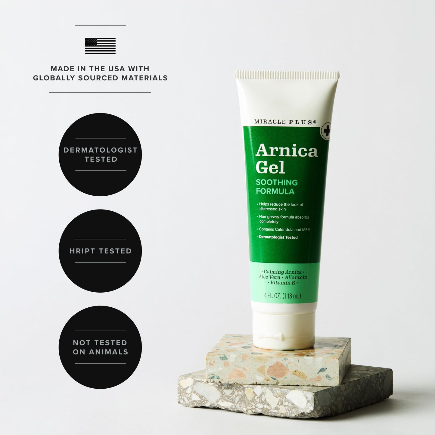 Miracle Plus Natural Arnica Bruise Gel For Body | Skin Care Arnica Montana Lotion Topical Gel | Extra Strength Vitamin K Cream Ointment, 4 Fl Oz Miracle PlusBuy Supplements Australia