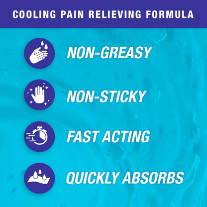 Blue Goo Pain Relieving Gel – Relief for Back, Neck, Muscle and Joint Pain, Fast-Acting Cooling and Soothing Relief with 100% Pure Emu Oil, 4 oz (1 Pack) Blue GooBuy Supplements Australia