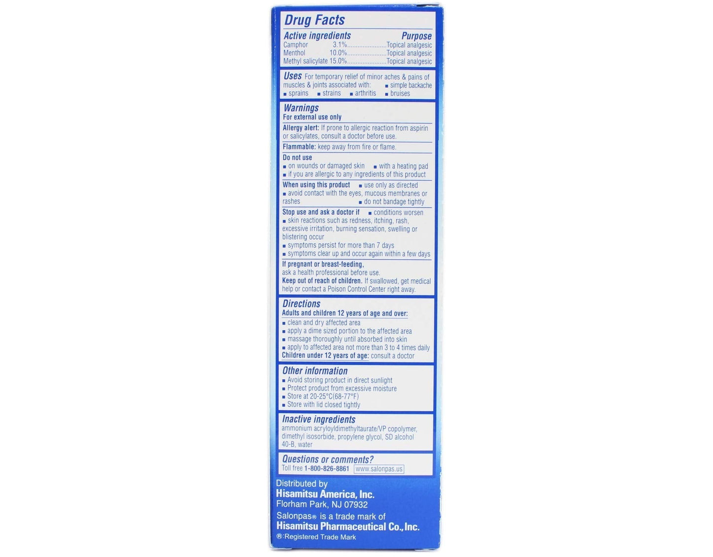Salonpas Deep Pain Relieving Gel, 2.75 Oz (Pack of 2) SalonpasBuy Supplements Australia