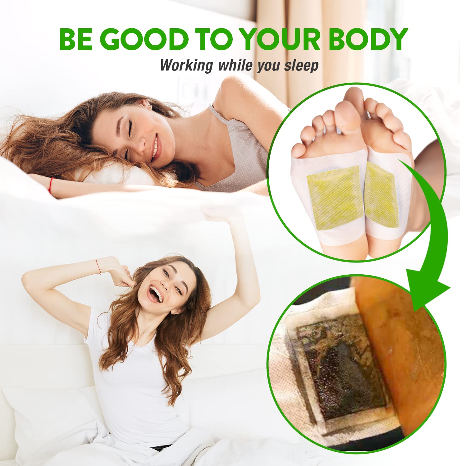 Foot Paches, Premium Deep Cleansing Foot Pads, Bamboo Foot Paches RanthermBuy Supplements Australia