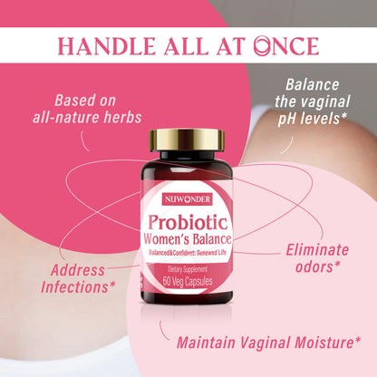 NUWONDER Women's probiotic - Natural Vaginal Support Supplement, Balanced & Confident NUWONDERBuy Supplements Australia