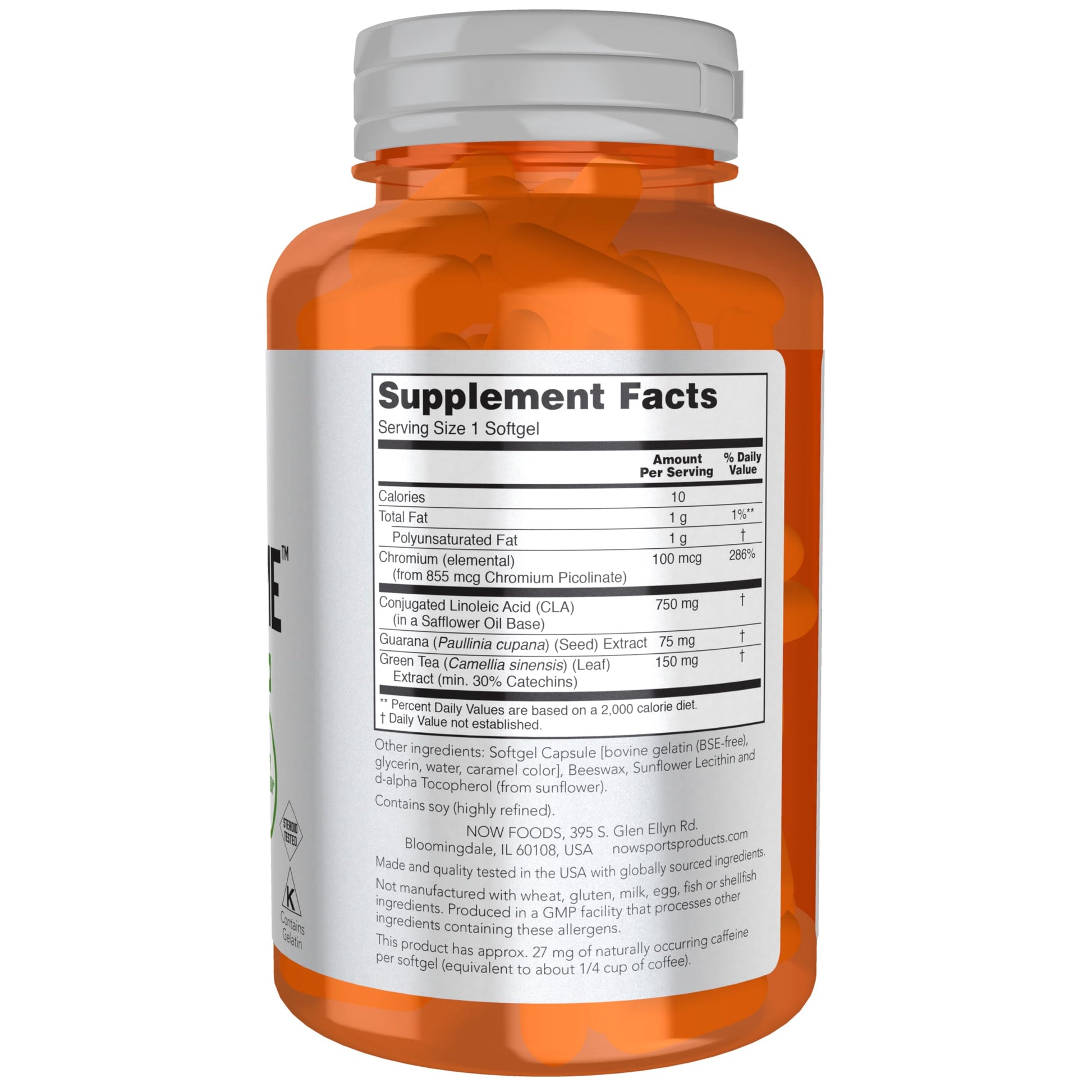 NOW Sports Nutrition, CLA Extreme™ (Conjugated Linoleic Acid) With Guarana & Green Tea NOWBuy Supplements Australia