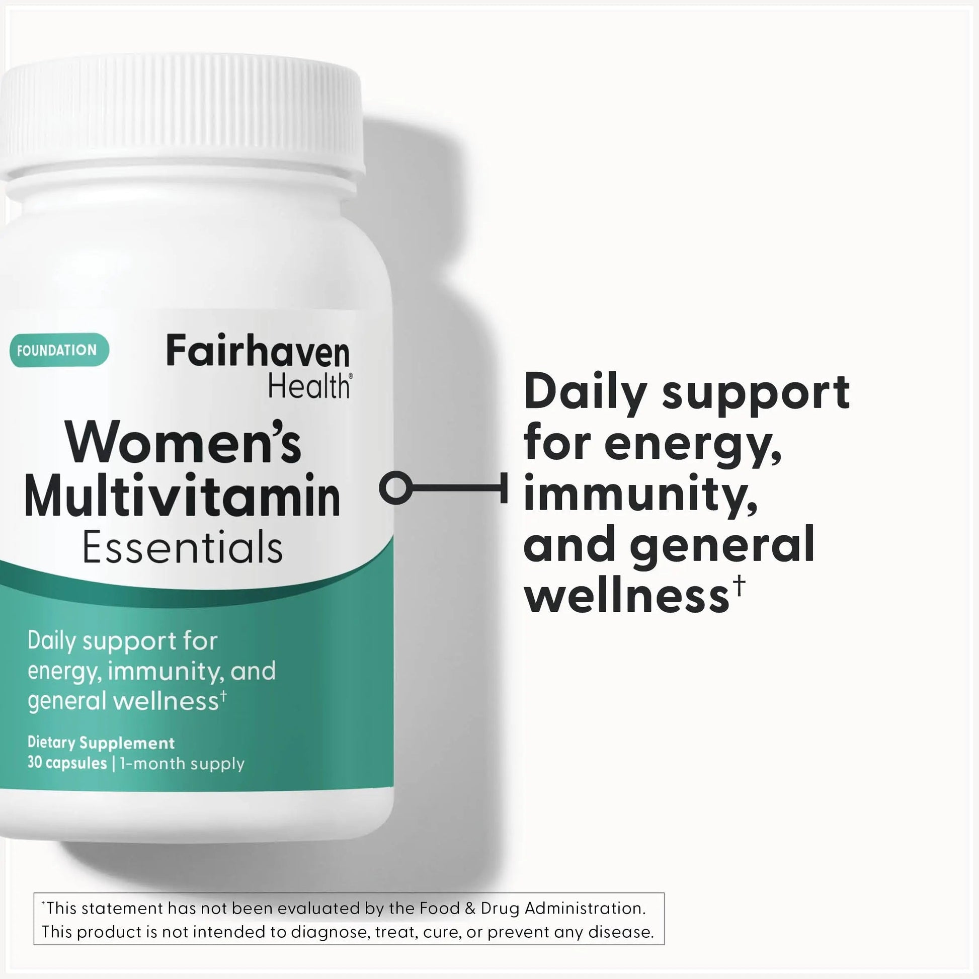 Fairhaven Health Womens Multivitamin Essentials | Once Daily Multivitamin for Women Support for Energy, Immune Health, Eye Health, Hormone Balance | Fairhaven HealthBuy Supplements Australia