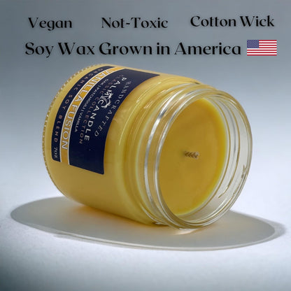 Vanilla & Wood Fusion Premium Soy Candle for Home Scented Candle 7 Ounces of Pure Aromatic Bliss Msupps.comBuy Supplements Australia