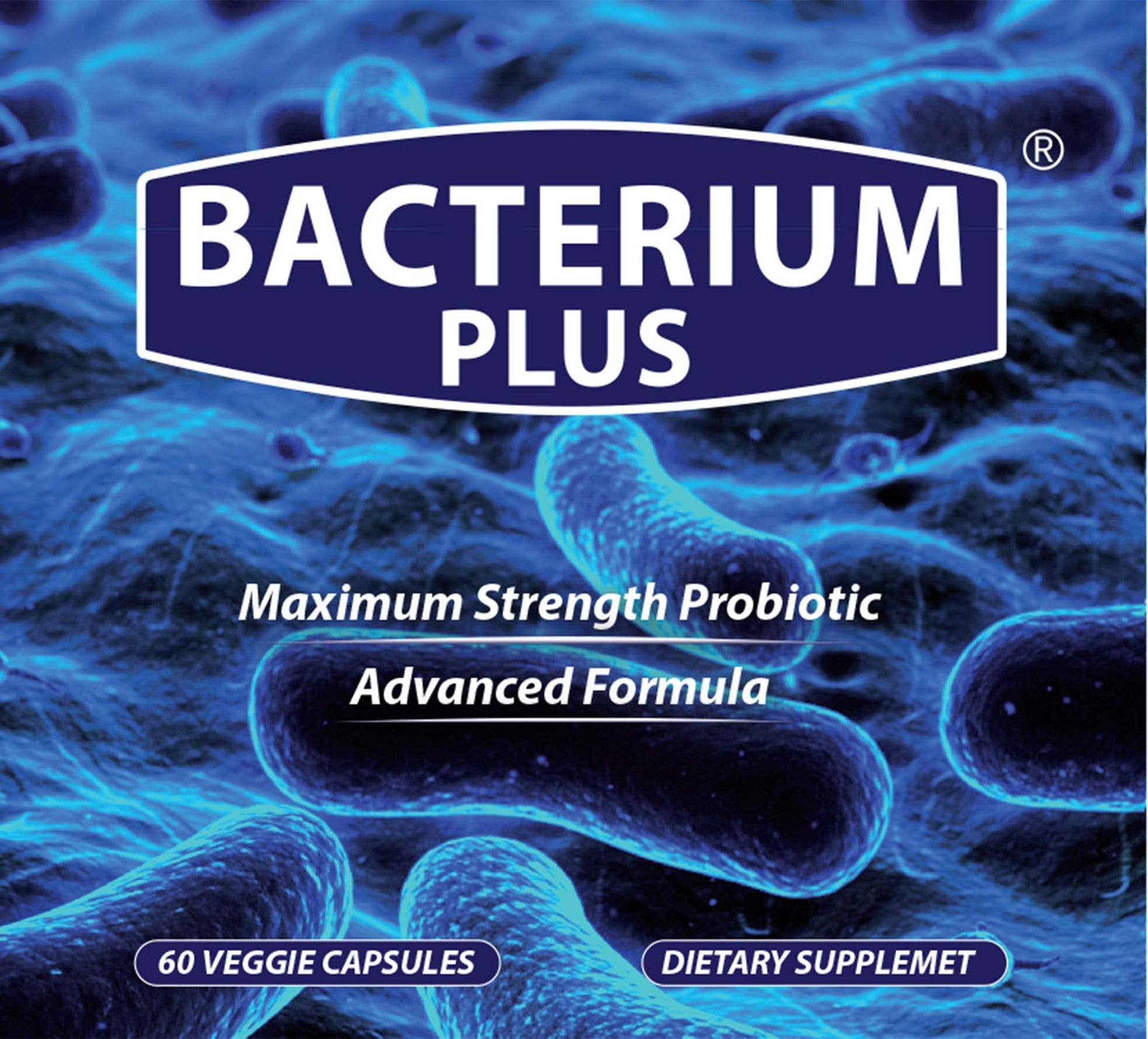 Bacterium Plus - Maximum Strength Probiotics - Probiotic Blend to Improve Instestinal Health, 100% Natural Digestive Supplement - 60 Capsules BACTERIUM PLUSBuy Supplements Australia