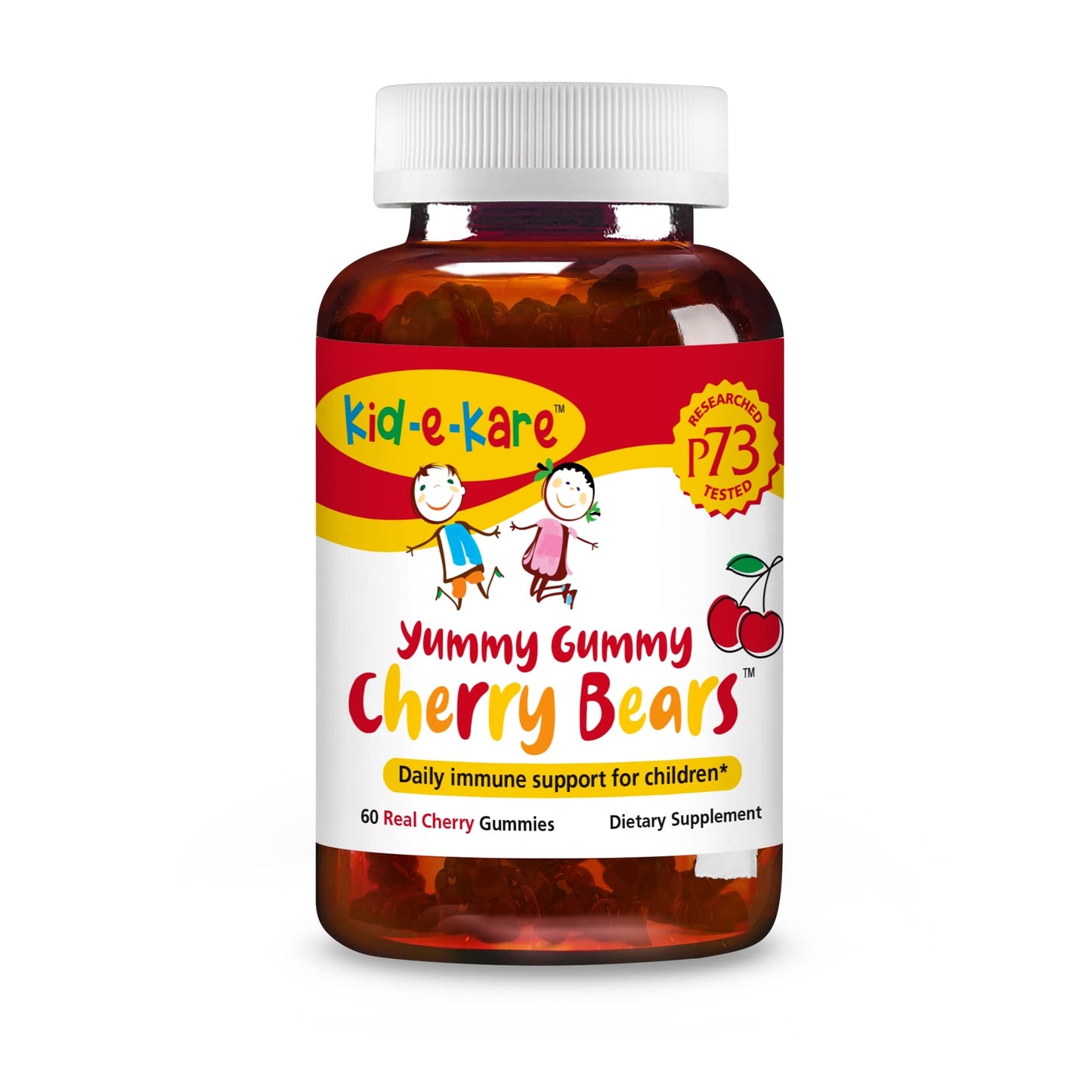 NORTH AMERICAN HERB & SPICE kid-e-kare Yummy Gummy Cherry Bears - 60 Real Cherry Gummies - Daily Immune Support for Children - With P73 Oreganol & Black Seed Oil - Non-GMO - 30 Servings NORTH AMERICAN HERB & SPICEBuy Supplements Australia