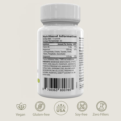 BIOptimizers Magnesium Breakthrough Supplement with 500mg - 7 Forms of Magnesium: Glycinate, Malate, Citrate, and More - Natural Support for Sleep and Cognitive Function -60 Capsules- Calming Vitamins