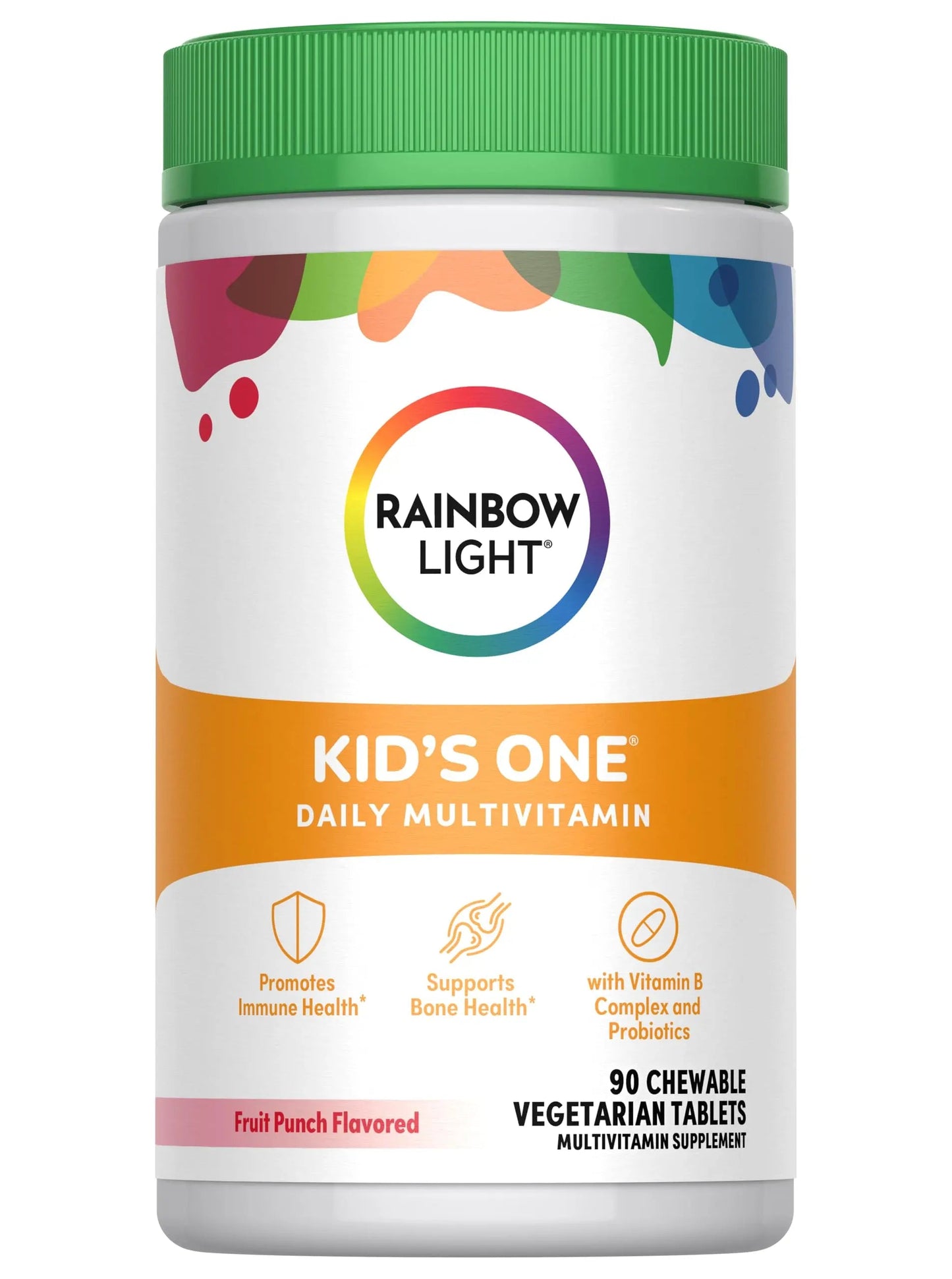 Rainbow Light Kids One Multivitamin Tablets, Provides Healthy Growth and Immune Support, with Vitamin C, Zinc, & B Complex Rainbow LightBuy Supplements Australia