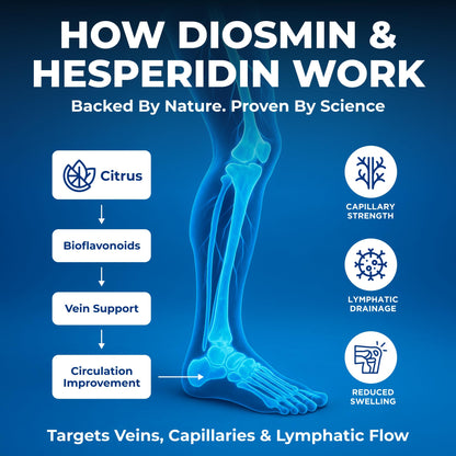 We Like Vitamins Diosmin Hesperidin 1000mg – 180 Capsules – 90 Day Supply - Diosmin and Hesperidin Supplement – Helps to Support Healthy Circulation,