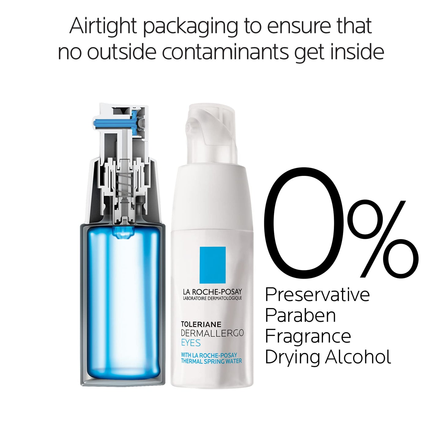 La Roche-Posay Toleriane Dermallergo Eye Cream Soothing Repair Moisturizer, Soothes and Comforts Sensitive Skin
