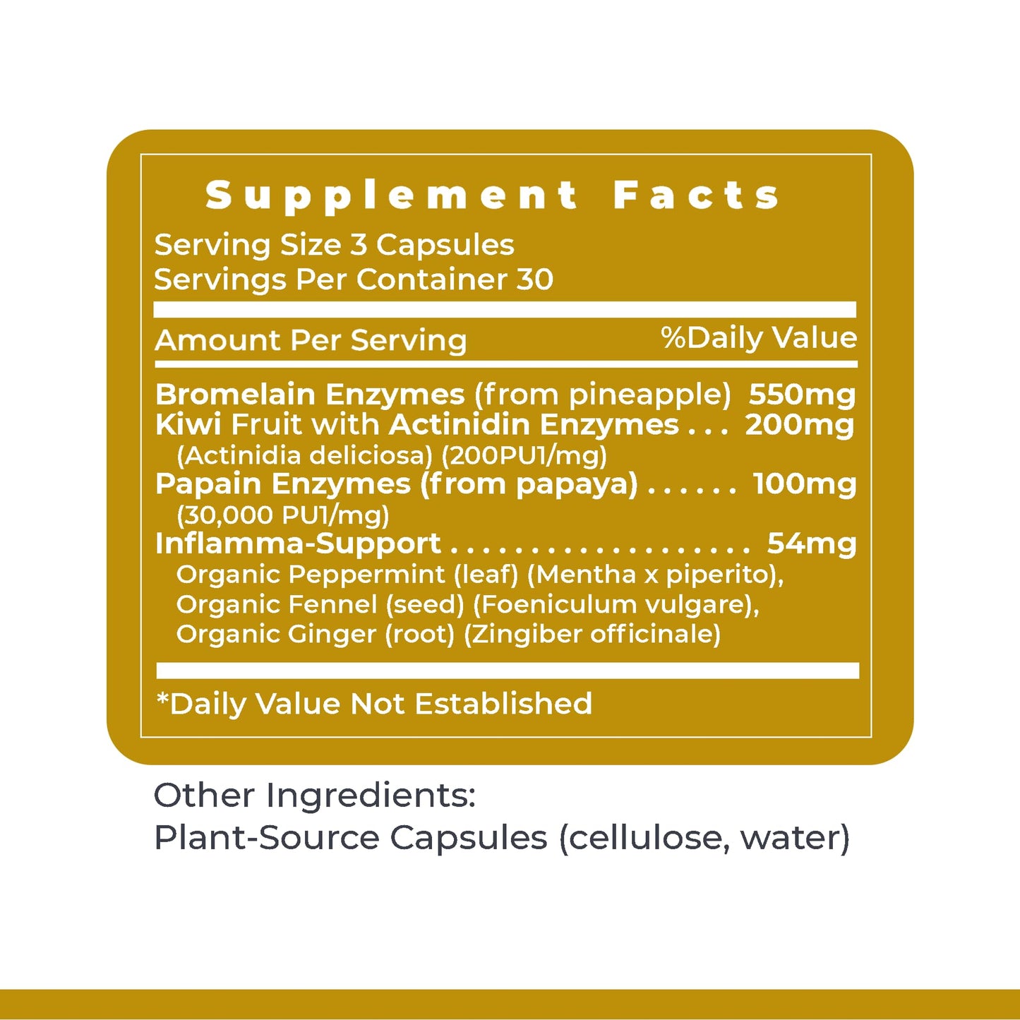 Premier Research Labs Inflammacidin - Digestive Enzymes, Papain from Papaya, and Bromelain Enzymes for Digestion, Plant Enzymes for Women & Men, Vegan Friendly - 90 Vegetarian Capsules Premier Research LabsBuy Supplements Australia