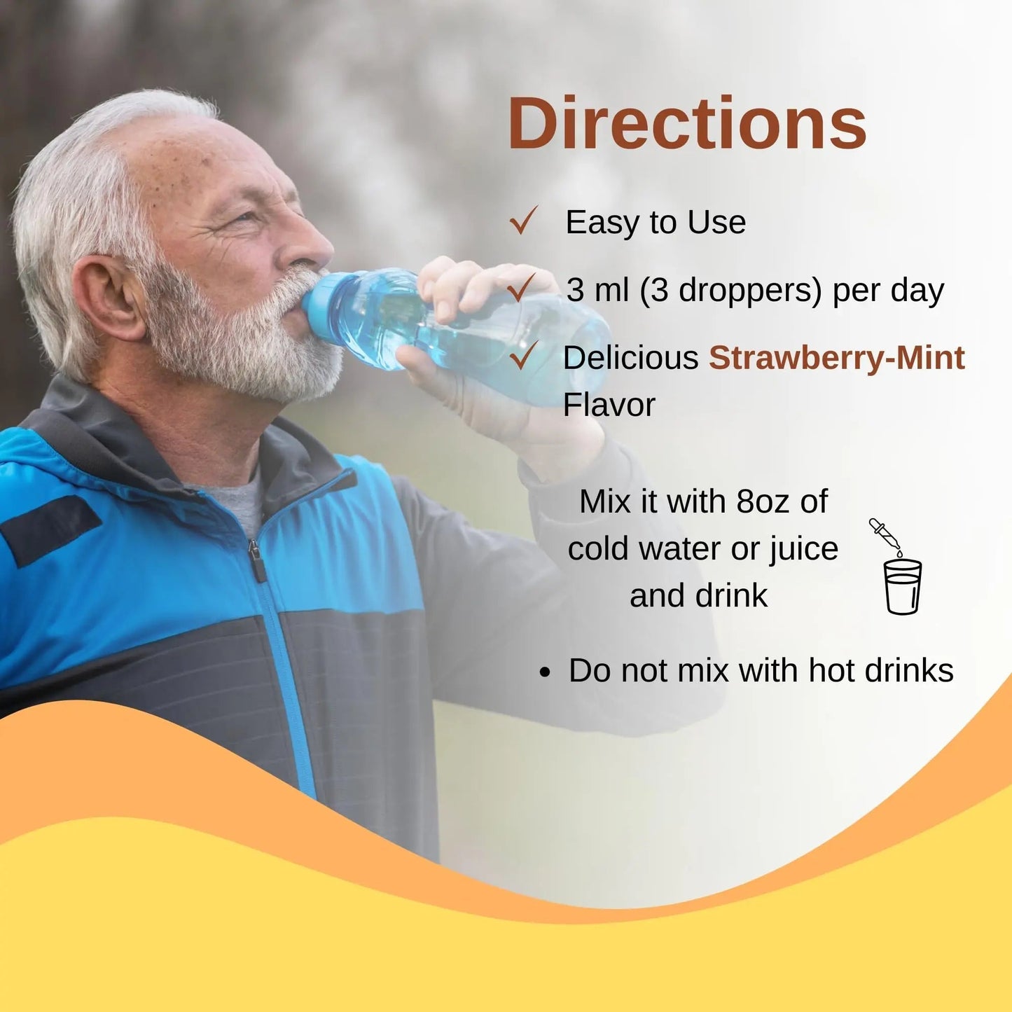 Vitaminally Liposomal Men's 50+ Liquid Multivitamin Drops | Non-GMO | Sugar Free | Gluten Free | 30 Day Supply | 3 FL Oz | Vitaminally
