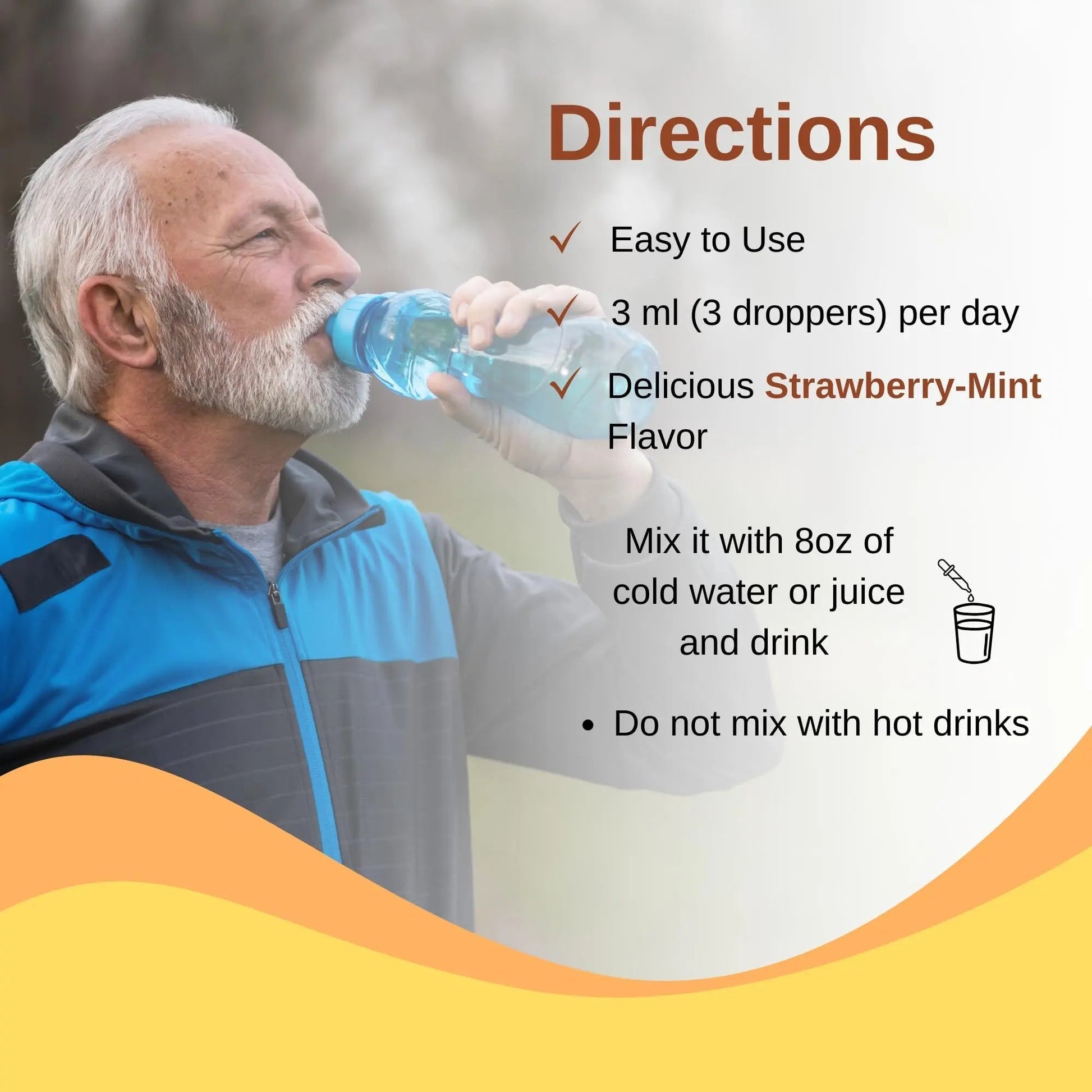 Vitaminally Liposomal Men's 50+ Liquid Multivitamin Drops | Non-GMO | Sugar Free | Gluten Free | 30 Day Supply | 3 FL Oz | Vitaminally
