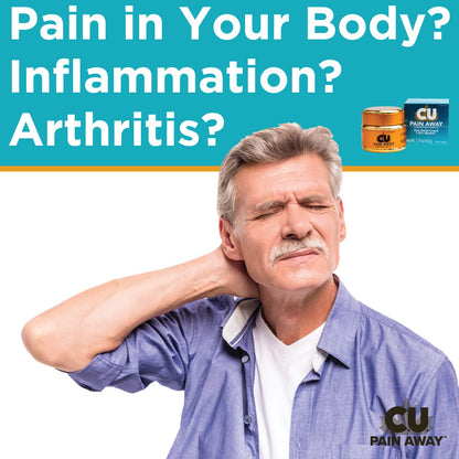 Arthritis Pain Relief Cream - C.U. Pain Away. Reduce Inflammation, Improve Mobility, Rapid Relief. Effective Muscle and Joint Pain Relief. All-Natural Ingredients. C.U. Pain AwayBuy Supplements Australia