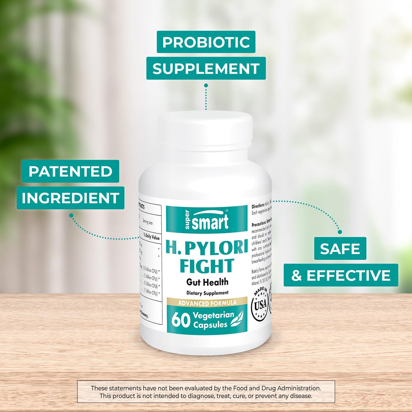 Supersmart - H. Pylori Fight Advanced Formula (Mastic Gum, Probiotics & Prebiotic) SupersmartBuy Supplements Australia