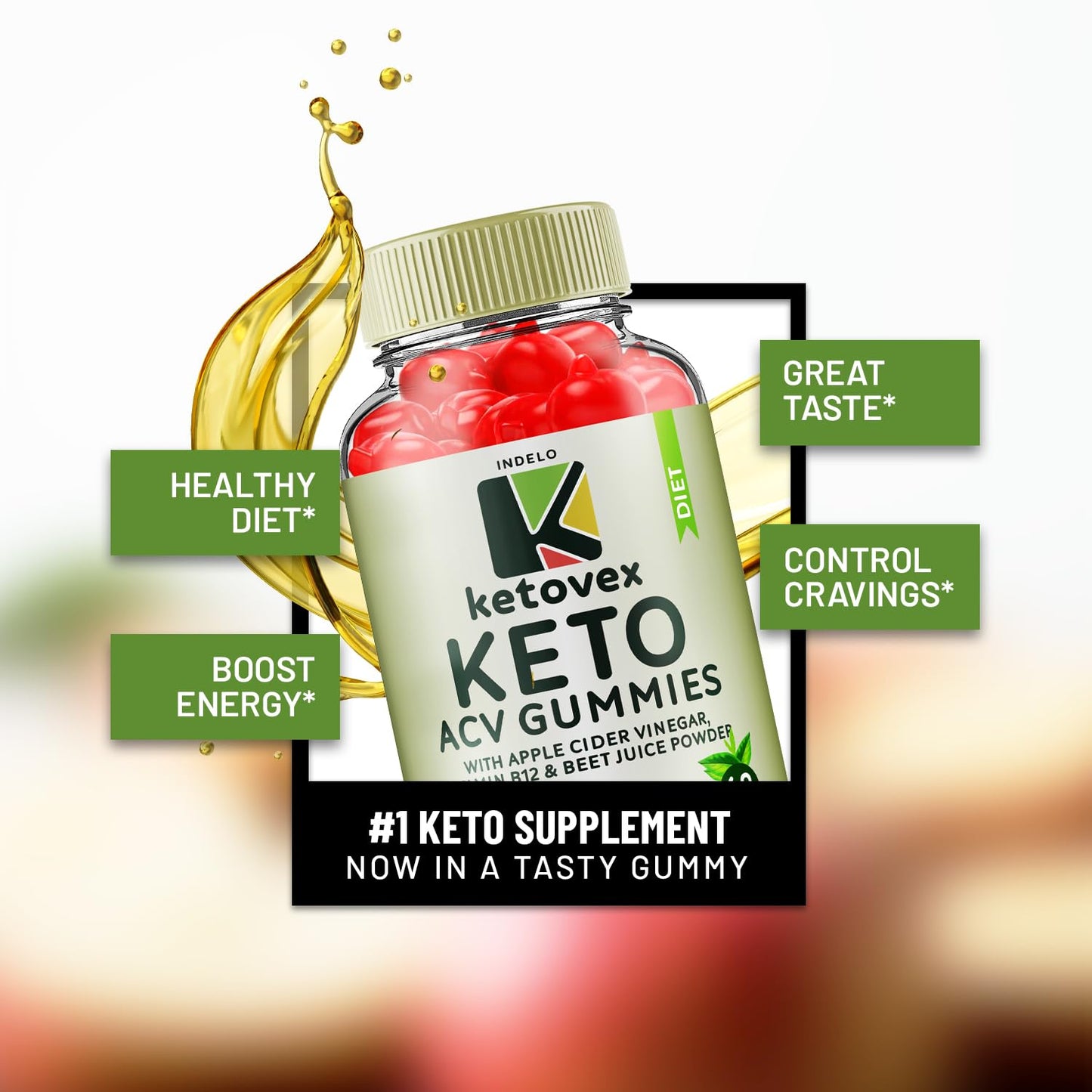 (3 Pack) Ketovex Keto BHB Gummies Advanced Formula, Ketovex BHB Weight Management ACV Gummies Reviews, Ketovex ACV Keto Vex BHB Gummy Gomitas Ketosis, Ketovex Gummies, B12 (180 Gummies) IndeloBuy Supplements Australia