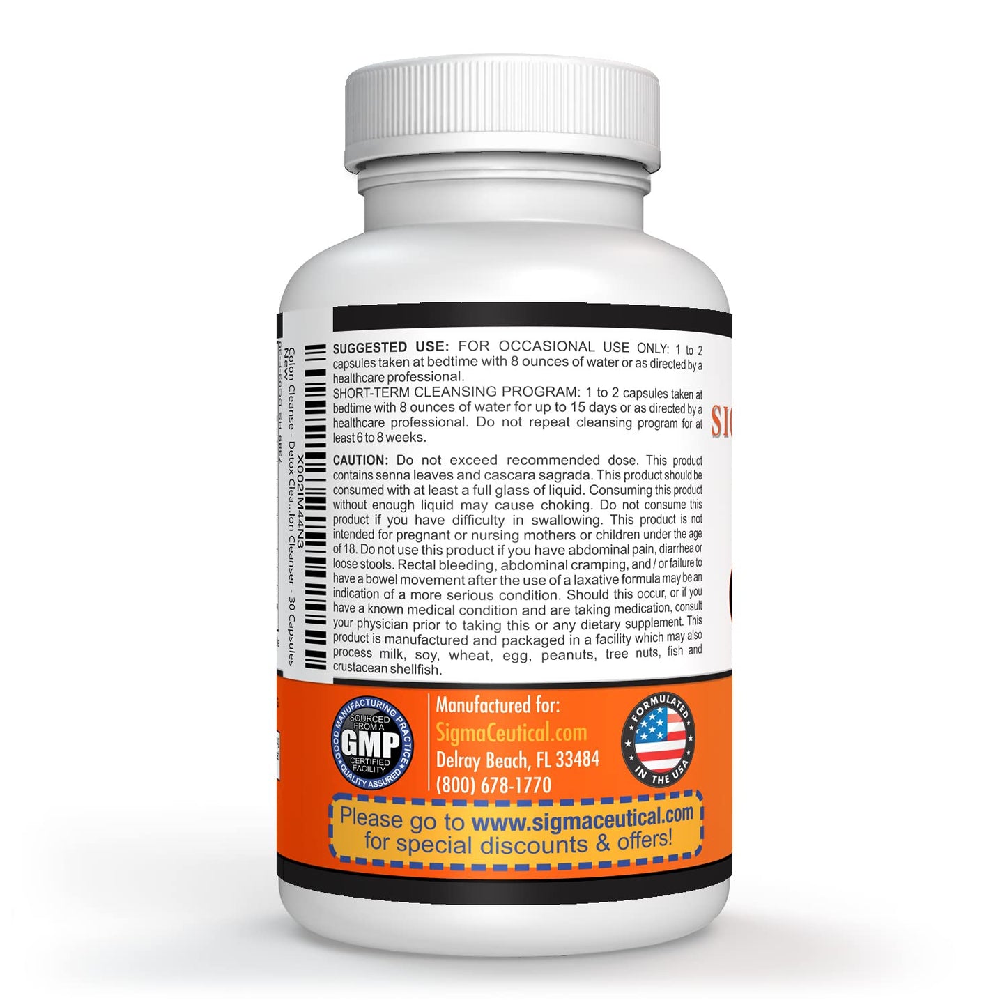 Sigmaceutical 1 Day Colon Cleanse - Detox Cleanse - Bowel Cleanse & Laxative - Bowel Detox SigmaceuticalBuy Supplements Australia