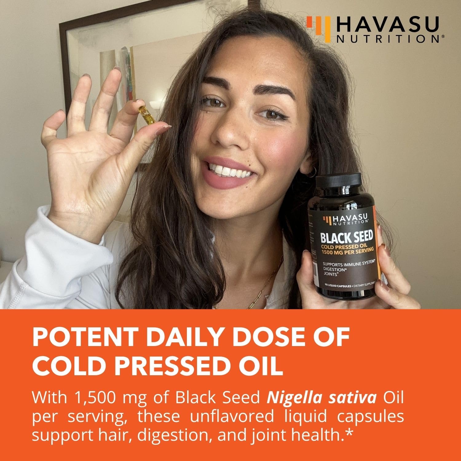 Black Seed Oil Nigella Sativa Cold-Pressed Capsules | 1500mg Black Cumin Seed Oil HAVASU NUTRITIONBuy Supplements Australia