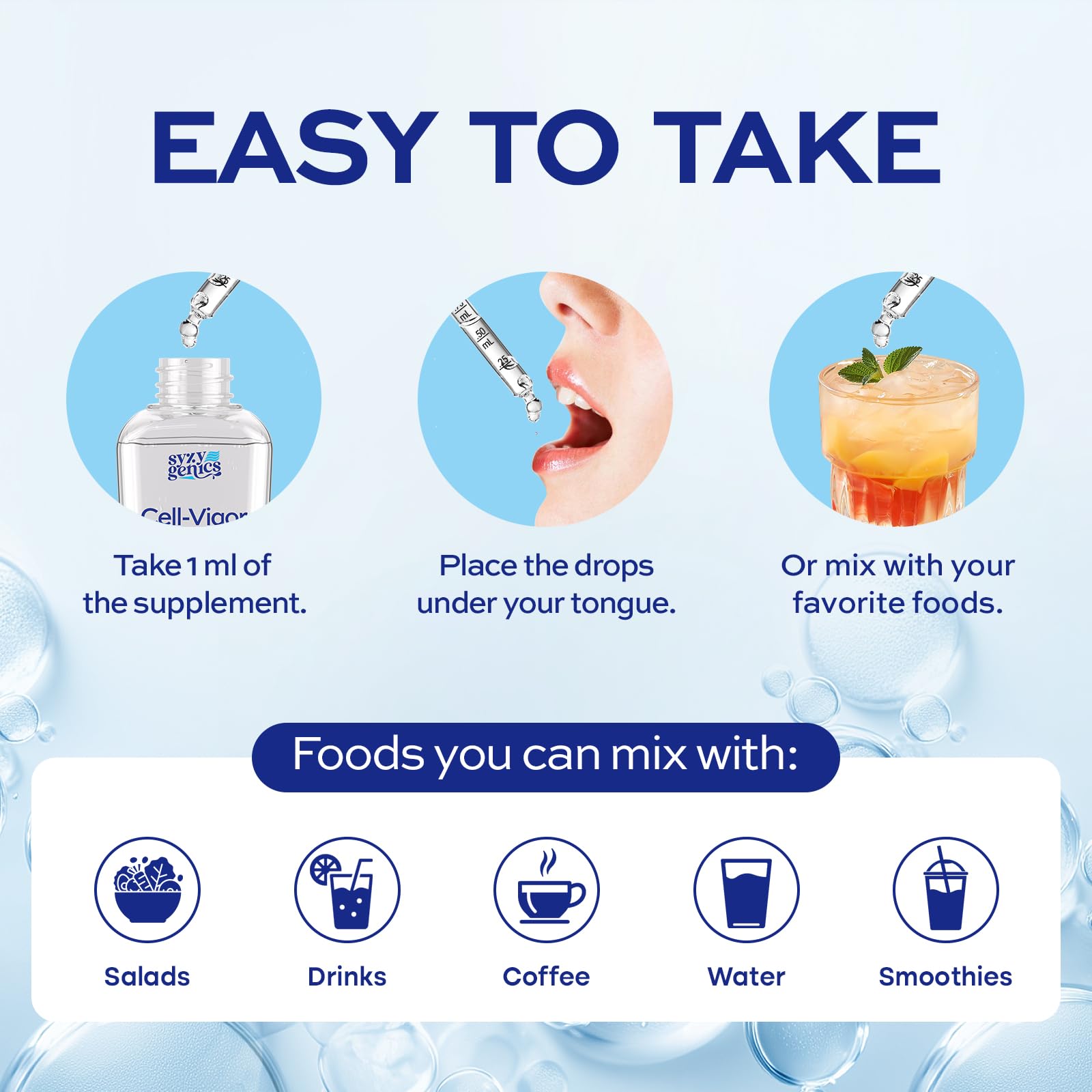 SYZY GENICS Liquid Oxygen Drops – 13-in-1 Oxygen Boost Liposomal Formula with CoQ10, B Vitamins, Ginseng, Glutathione & Resveratrol – High Absorption Energy & Immune Support – 1.69 fl oz SYZY GENICSBuy Supplements Australia