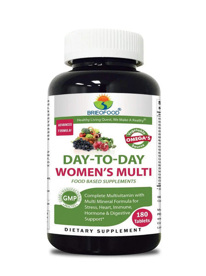 Briofood, Day-to-Day Food Based Women's Multi (180 Tablets) with Vegetable Source Omegas BrieofoodBuy Supplements Australia
