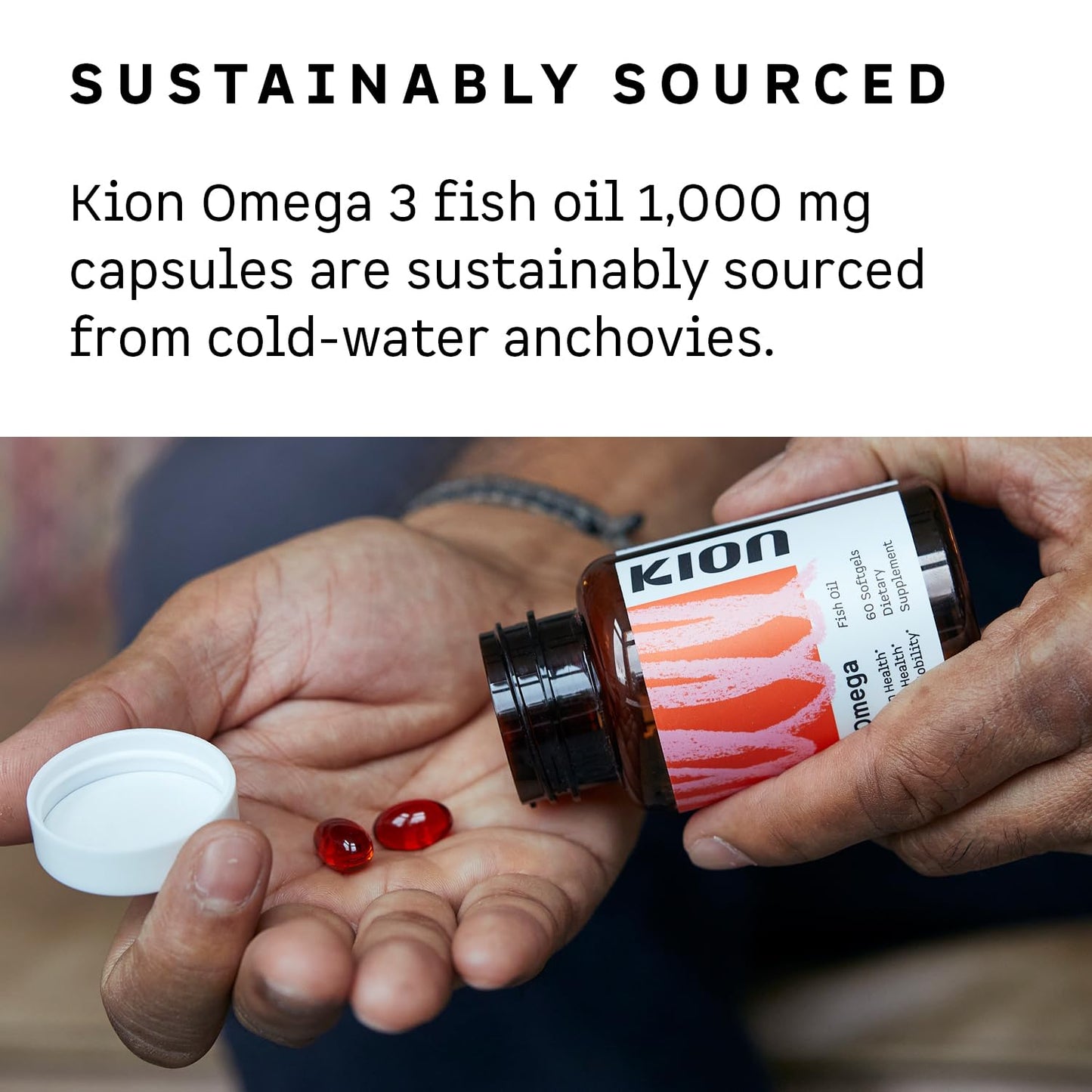 Kion Omega - Omega 3 Fatty Acid Supplements - DHA Supplements - Mini Fish Oil Softgels - Omega 3 DHA EPA Fish Oil Pills - Fish Oil 1,000 mg - 30 Servings KionBuy Supplements Australia