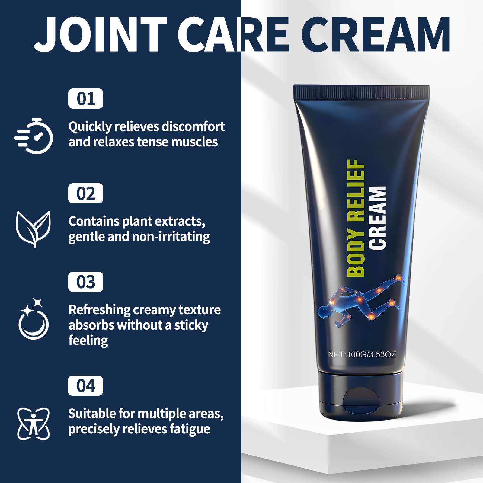 Kubot 2PCS Neuropathy Relief Cream | Contains Capsaicin, Arnica, Menthol and Glucosamine, Suitable for Feet, Hands, Legs, Muscles, Joints, and Waist, Fast Absorption, Mild & All Natural KubotBuy Supplements Australia