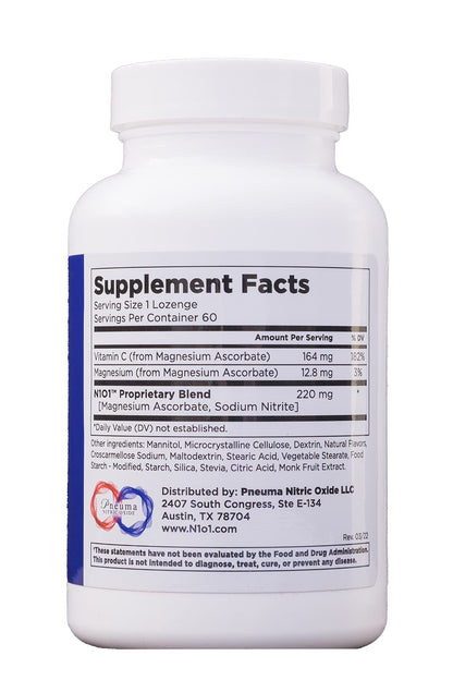 N1O1 Nitric Oxide Lozenges for Heart Health Support - Dietary Supplement N1 O1 NITRIC OXIDE ACTIVATING SERUMBuy Supplements Australia