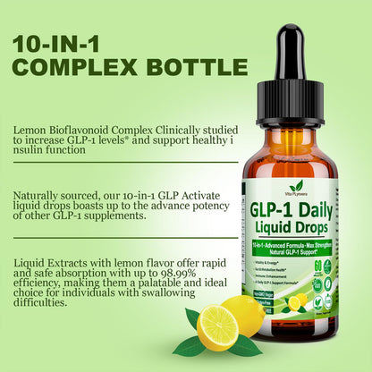 2 Pack Metabolic Support Liquid Drops, 10-in-1 Formula with Berberine, Ceylon Cinnamon, Prebiotic Fiber & Green Tea Extract | Digestive & Gut Health for Women & Men | Vegan, Non-GMO Vita PLynxeraBuy Supplements Australia