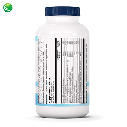 Nutra Biogenesis Osteogenesis - Bone Health Supplements for Women & Men, Vitamin D3 K2 & Calcium for Bone Density & Healing, Minerals Zinc, Magnesium & Boron - 240 Veggie Capsules Nutra BioGenesisBuy Supplements Australia