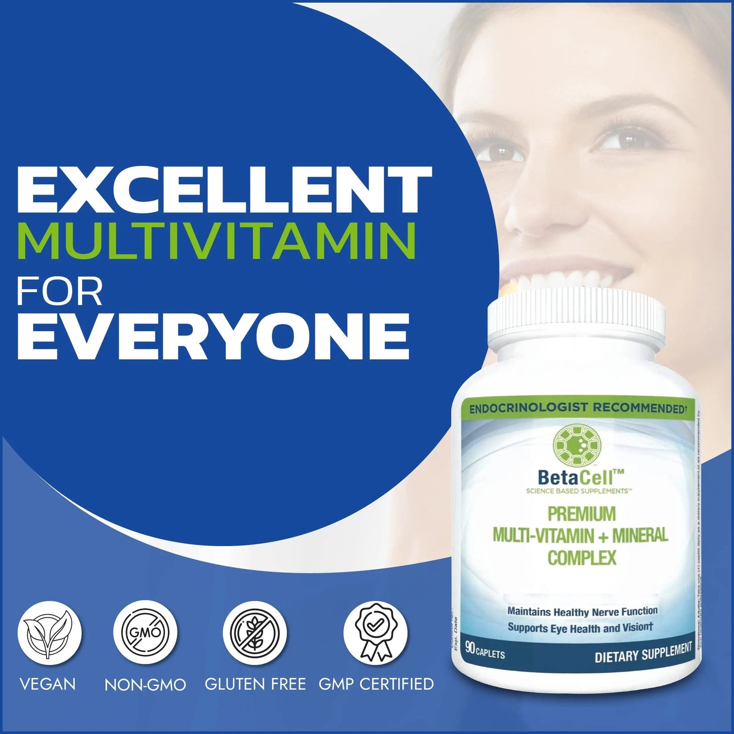 BETACELL Multivitamin Mineral Complex - Multivitamin for Men and Women - Vitamin Supplements - Pure Encapsulations Multivitamin BETACELL