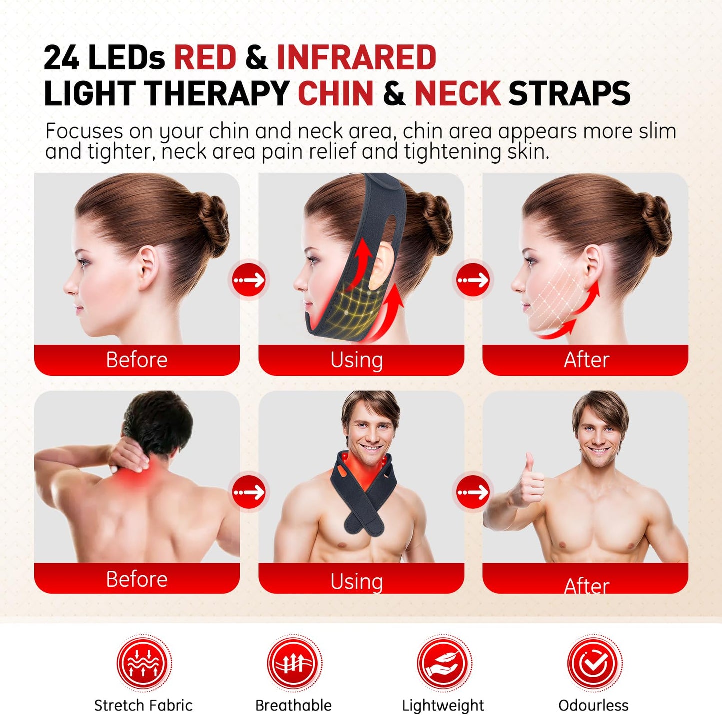 Rikimxin Red Light Therapy for Neck, 660nm Red Light and 850nm Near Infrared Light Therapy Pad RikimxinBuy Supplements Australia