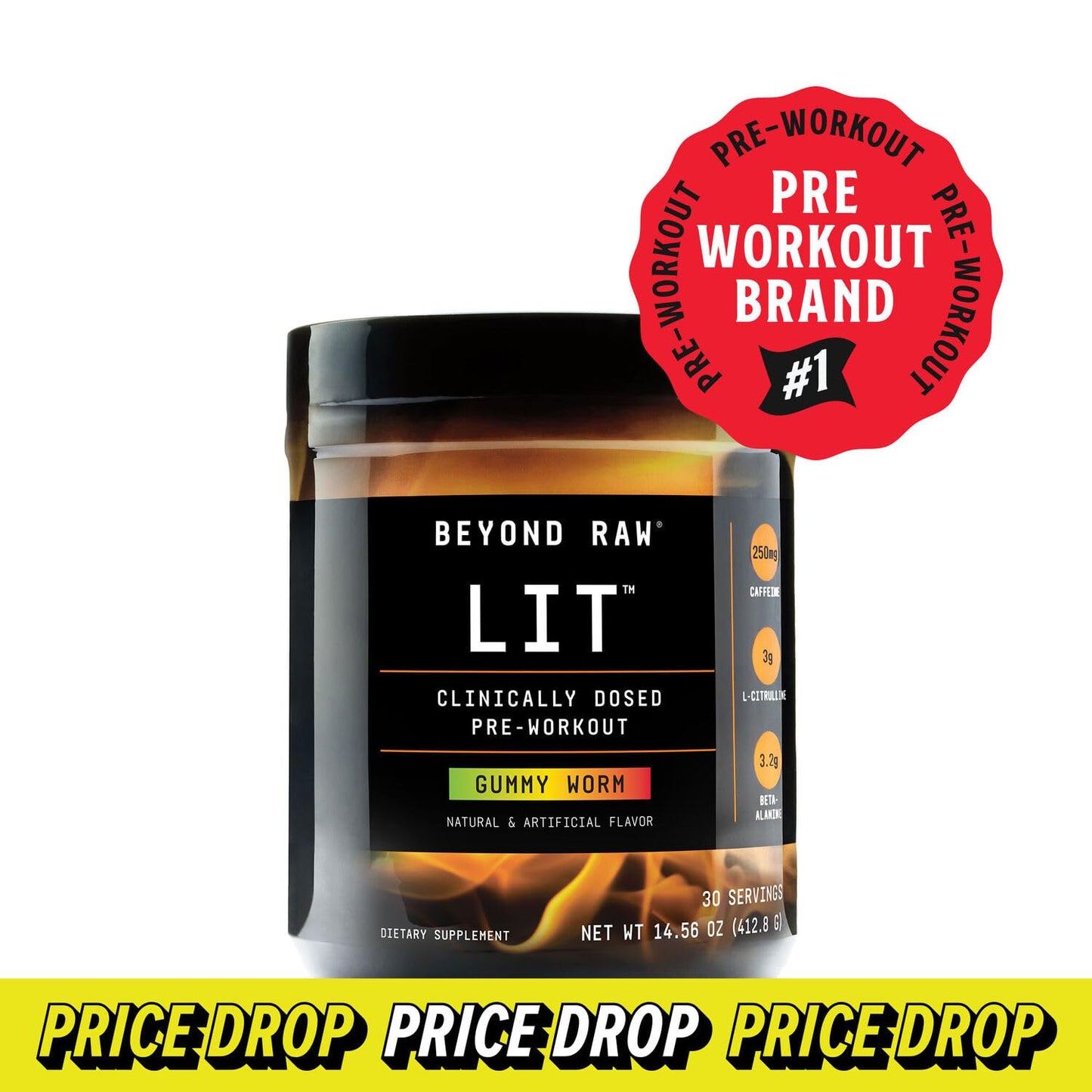 Beyond Raw LIT - Gummy Worm, NET WT 14.9 oz BEYOND RAWBuy Supplements Australia