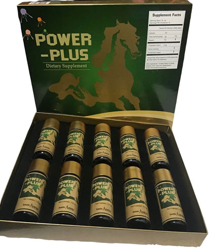 Skydia Power Plus - 10 Bottles Power-Plus Botanical Blend Liquid Supplement (1 FL OZ) Korean Ginseng Extract Ginseng Supplement Natural Men Tonic Ginseng Root Korean Red Ginseng Drops SkydiaBuy Supplements Australia