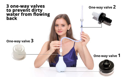 RVDKBULB Natural Vaginal Cleansing System with 3 One-Way Valves - Vaginal Douche for Women RVDKBULBBuy Supplements Australia