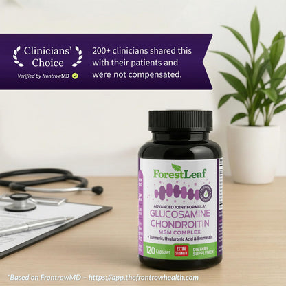 ForestLeaf Glucosamine Chondroitin MSM Joint Supplement Complex - 1200mg - 120 Caps ForestLeafBuy Supplements Australia